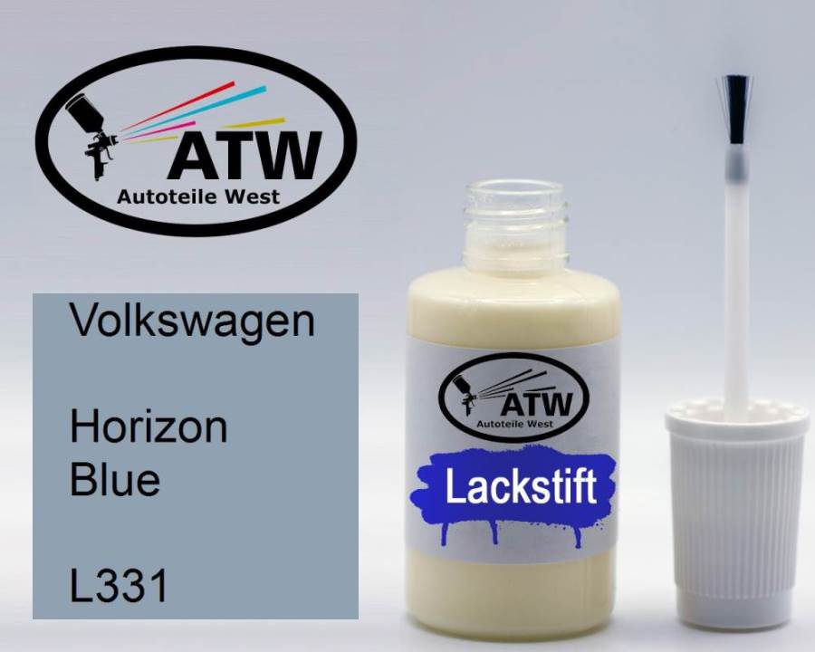 Volkswagen, Horizon Blue, L331: 20ml Lackstift, von ATW Autoteile West.